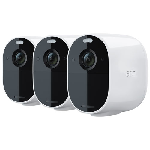 Arlo – Pro 4 Spotlight Camera Indoor/Outdoor 2K Wire-Free Security Camera with Color Night Vision – Black